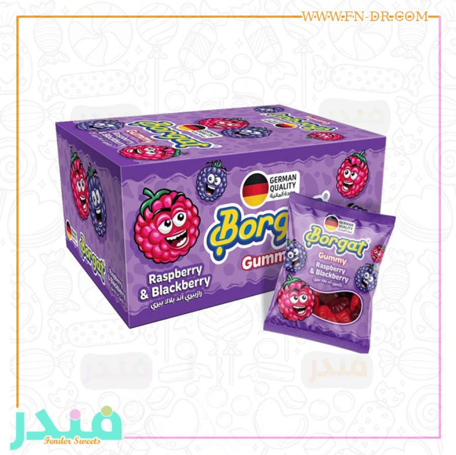 بورقات جيلي  توت العليق وبلاك بيري جامي