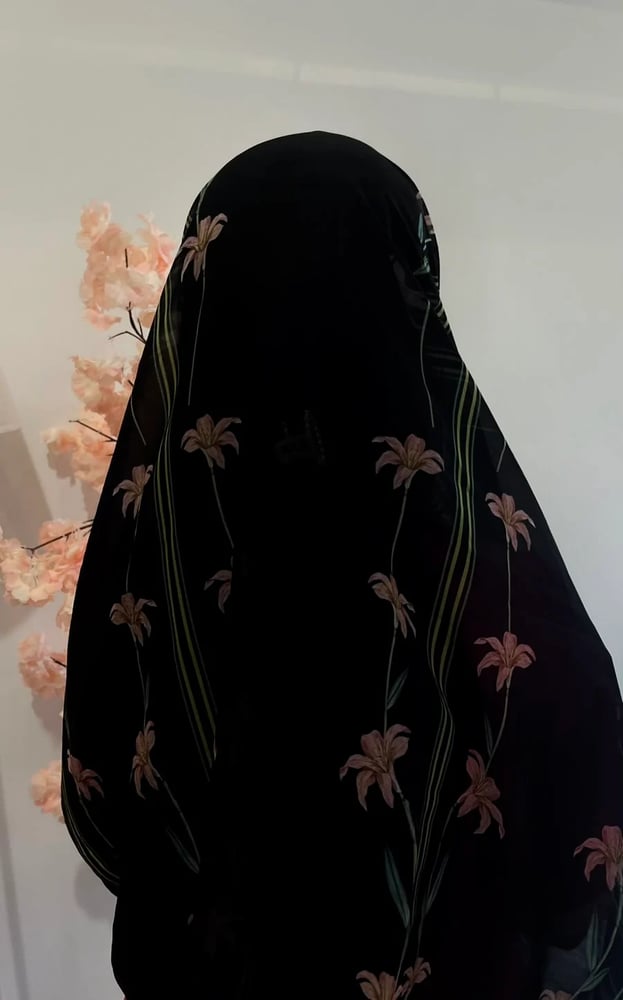 عباية دبل فيس أسود مورد