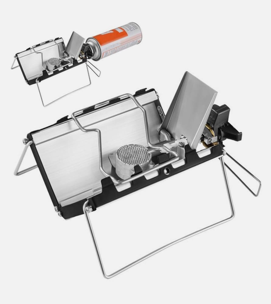 Desert flame stove, foldable