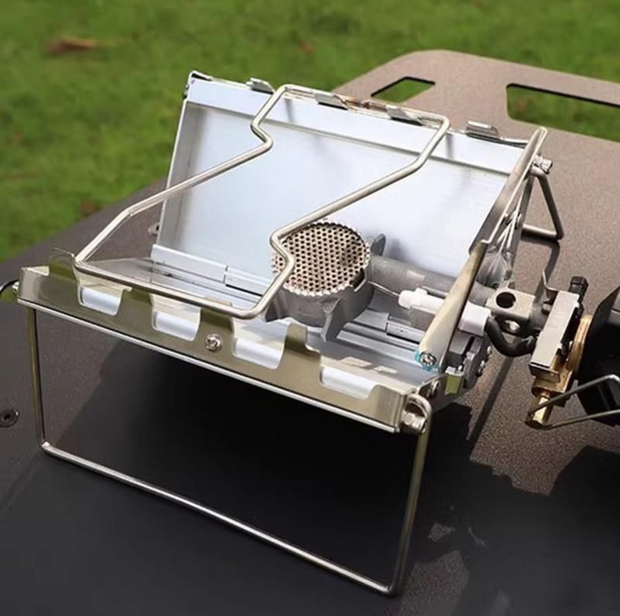 Desert flame stove, foldable