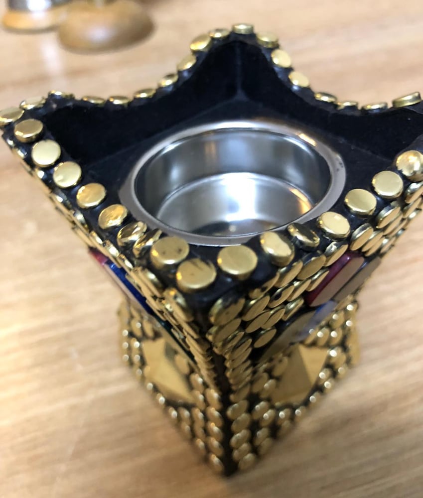 Incense holder Hail pattern