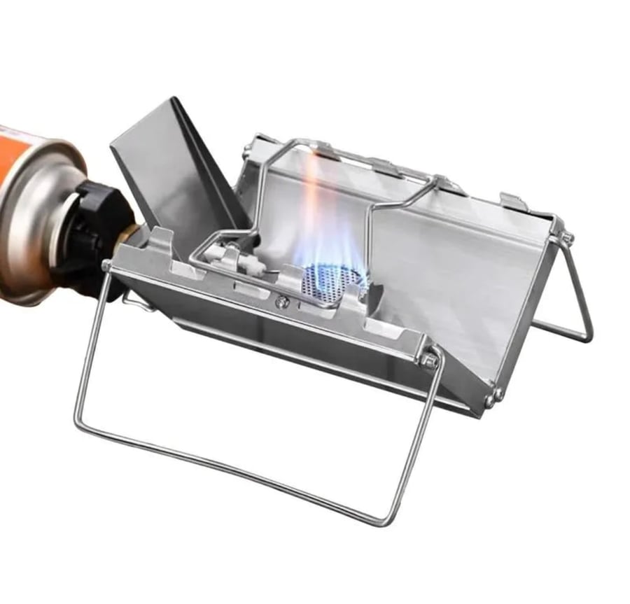 Desert flame stove, foldable