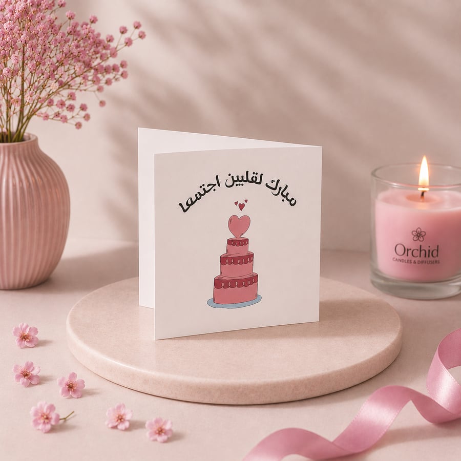 بطاقة إهداء بتصميم أنيق