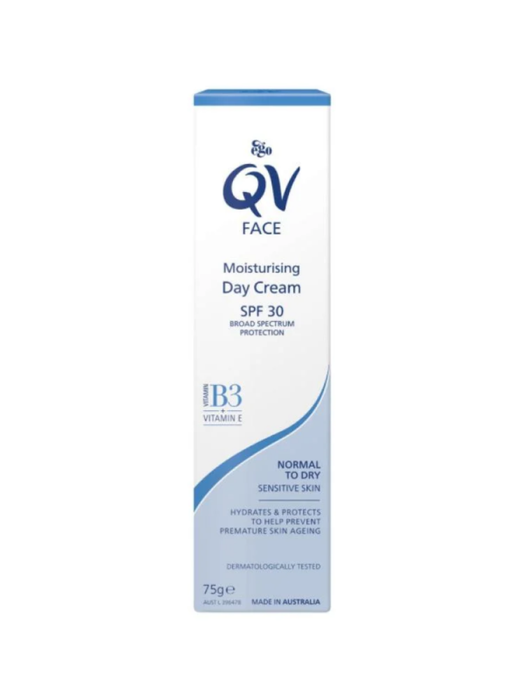 كريم مرطب نهاري مع واقي شمس (+SPF30) من كيوڤي 75 جم