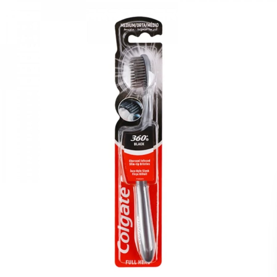 Colgate toothbrush 360 with charcoal