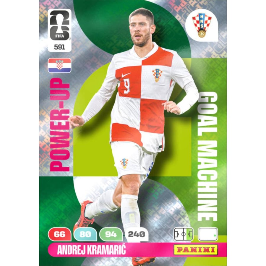 591 | Panini | Adrenlyn XL | FIFA World Cup | 2026 | Andrej Kramaric | Goal Machine
