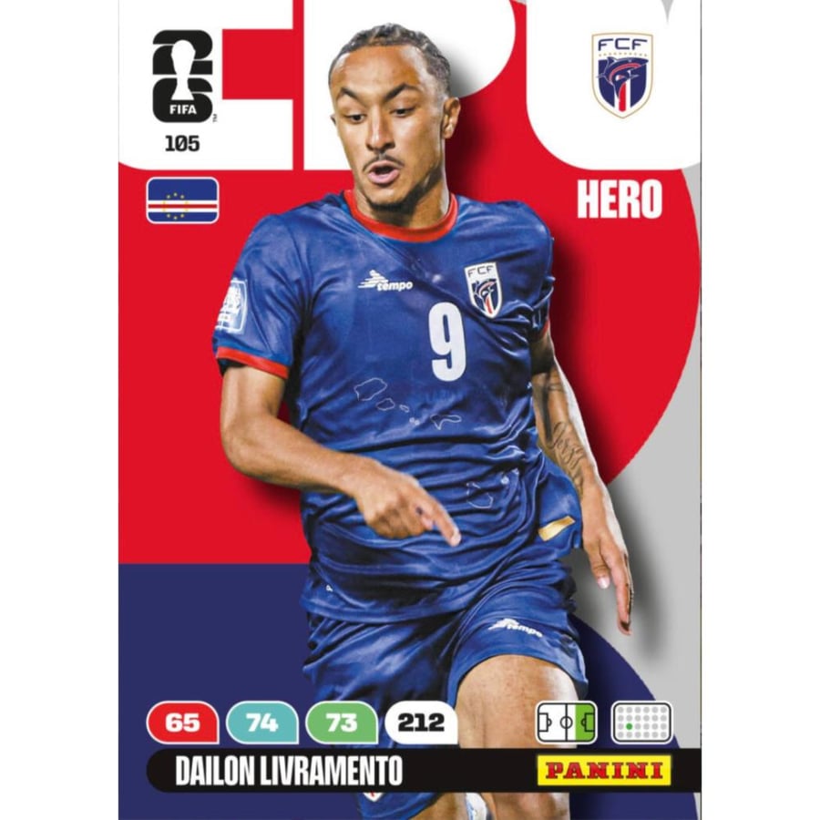 105 | Panini | Adrenalyn XL | FIFA World Cup | 2026 | Dailon Livramento | Cape Verde