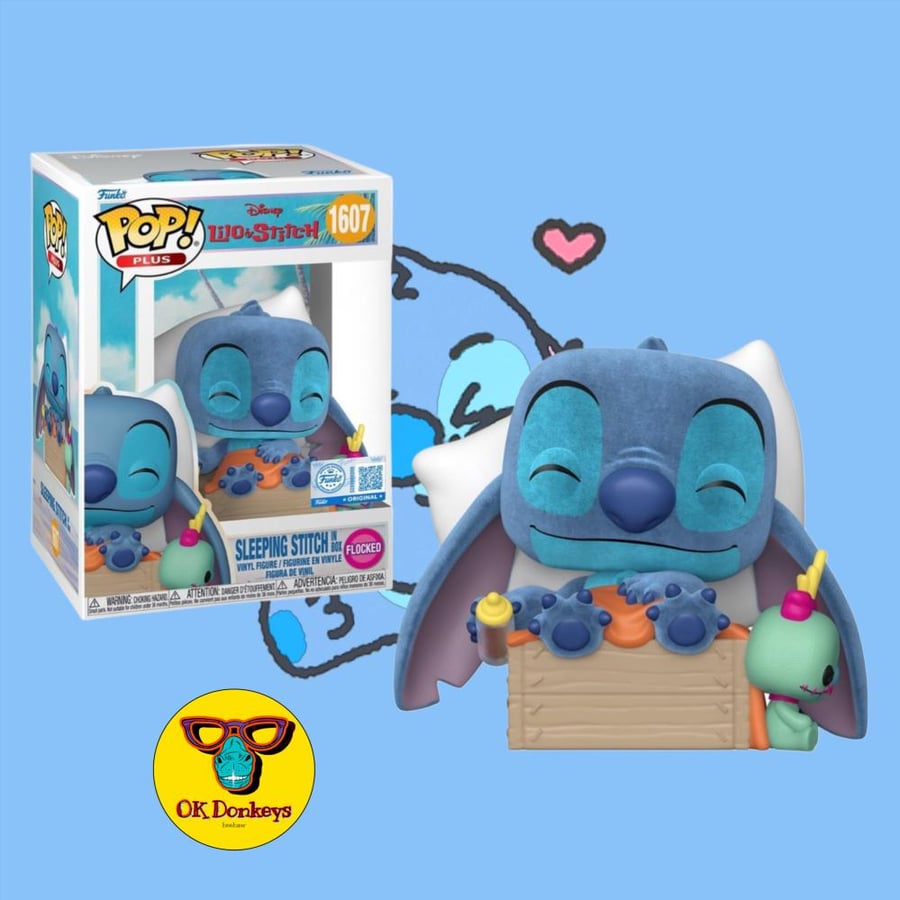 Funko POP! Lilo and Stitch Sleeping Stitch Flocked