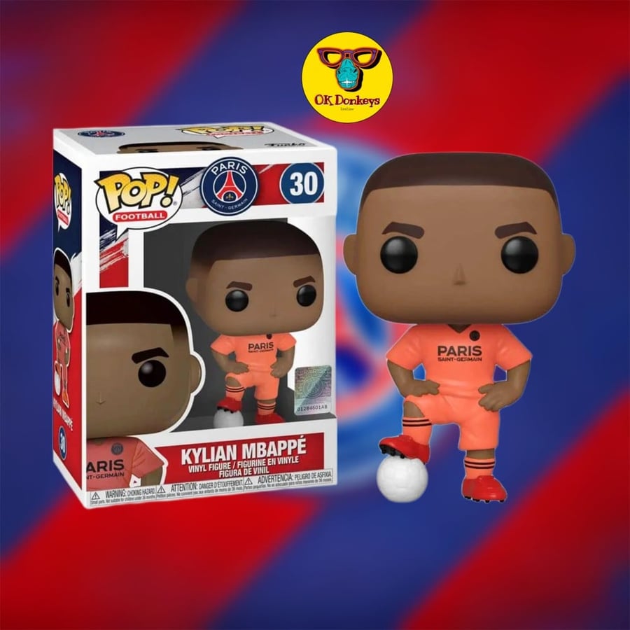 Funko Pop! Football: Paris Saint Germain Kylian Mbappé Away Kit, Action Figure