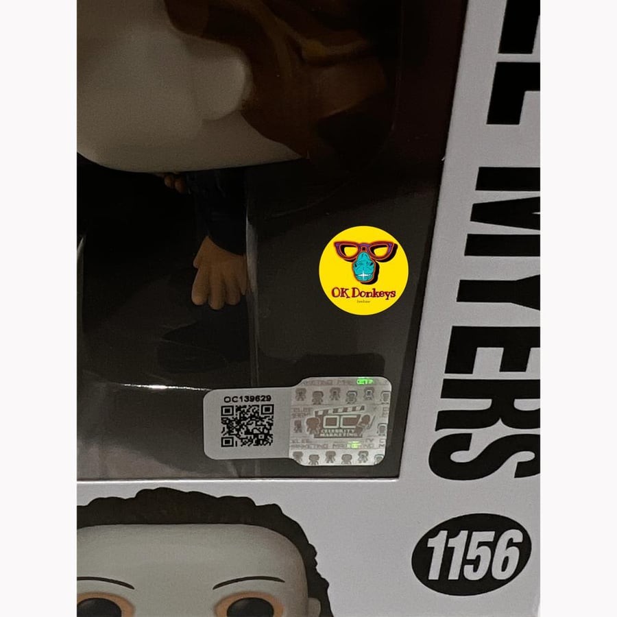 Funko Pop! Michael Myers autographed by actor Brad Loree, Authentication by OC Celebrity, with Pop Protector and Back Insert