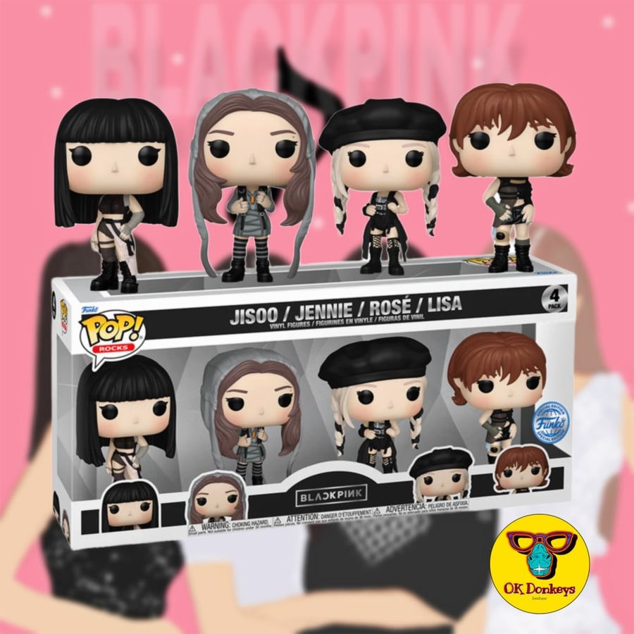 BLACKPINK - Jisoo, Jennie, Rose & Lisa Pop! Vinyl Figure 4-Pack