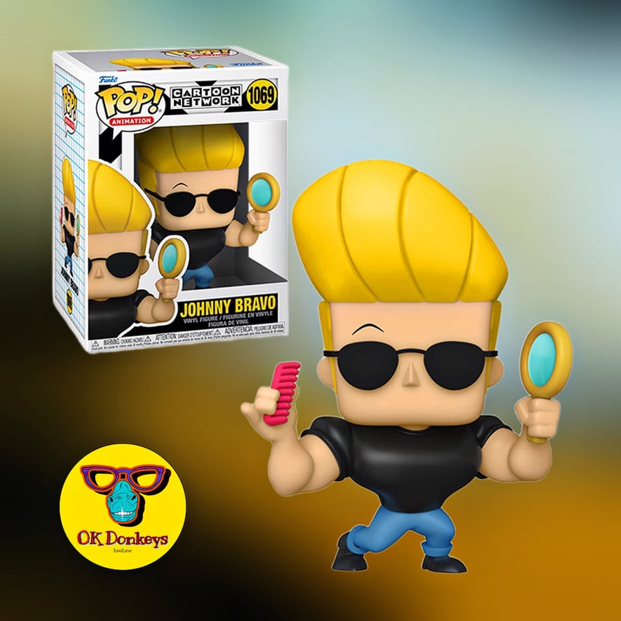 POP Animation Johnny Bravo Johnny with Mirror and Comb