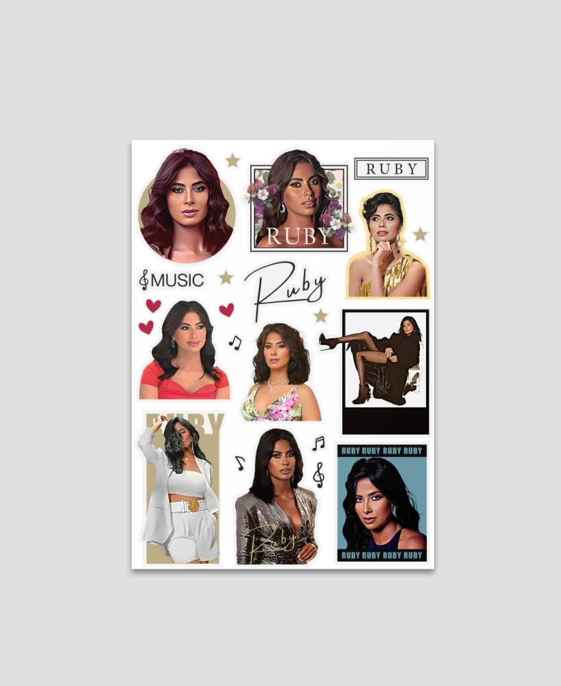 Ruby Stickers (pack 1 ) ستيكرات روبي المجموعة (1)