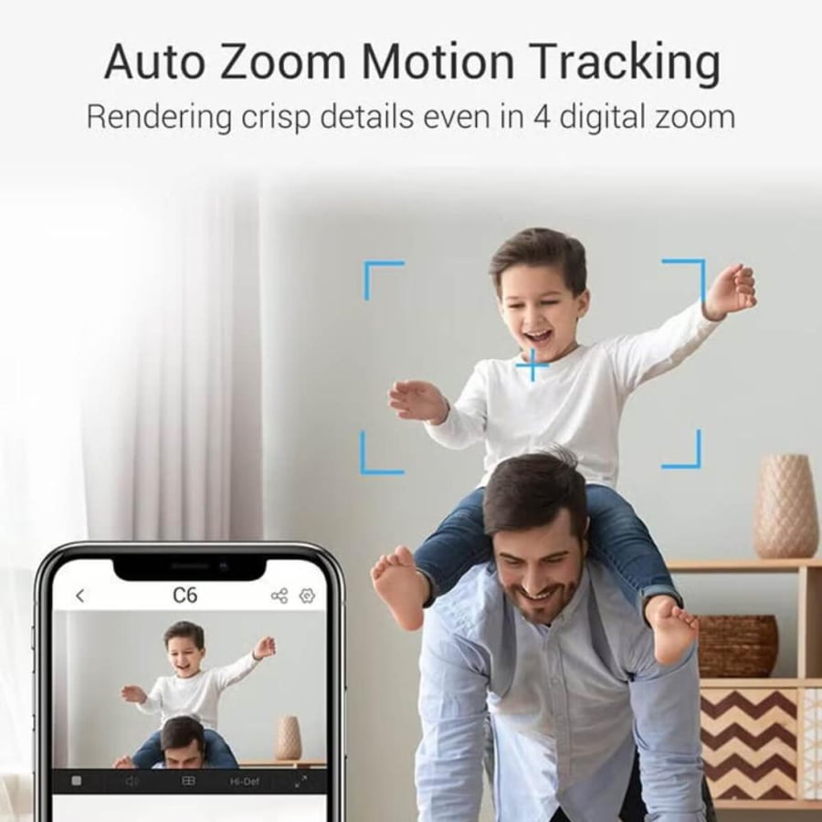 EZVIZ C6 تدعم صوت ثنائي بجودة عالية وتقليل الضوضاء