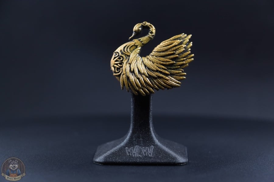 Mandala swan Broche