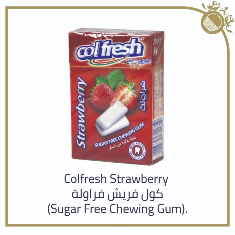 Colfresh White بنكهة الفراولة (خال من السكر) - 15 حبة