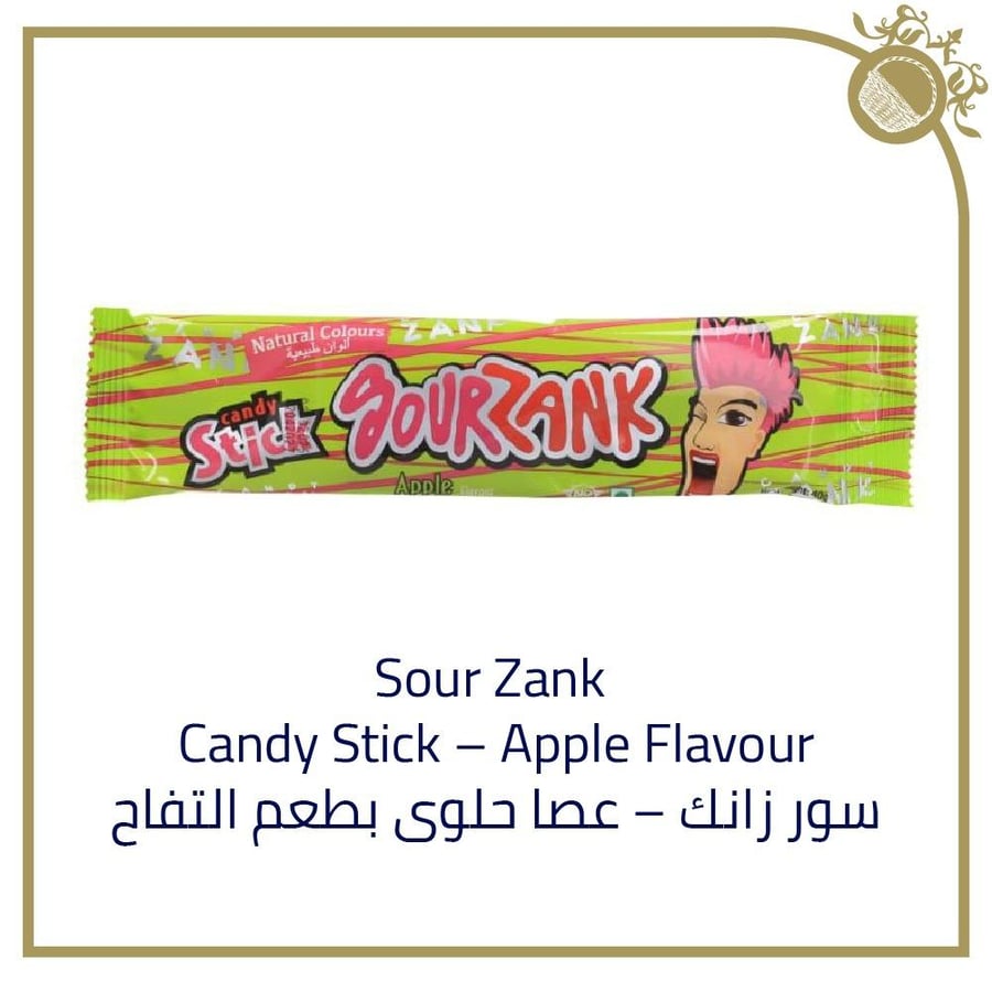 Sour Zank Stick Candy - Apple