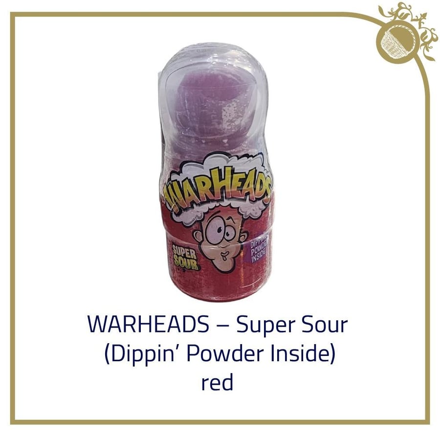 Warheads - Super Sour (Dippin' Powder Inside) Red
