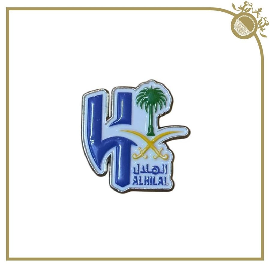 ملصق نادي الهلال + سيفين ونخلة