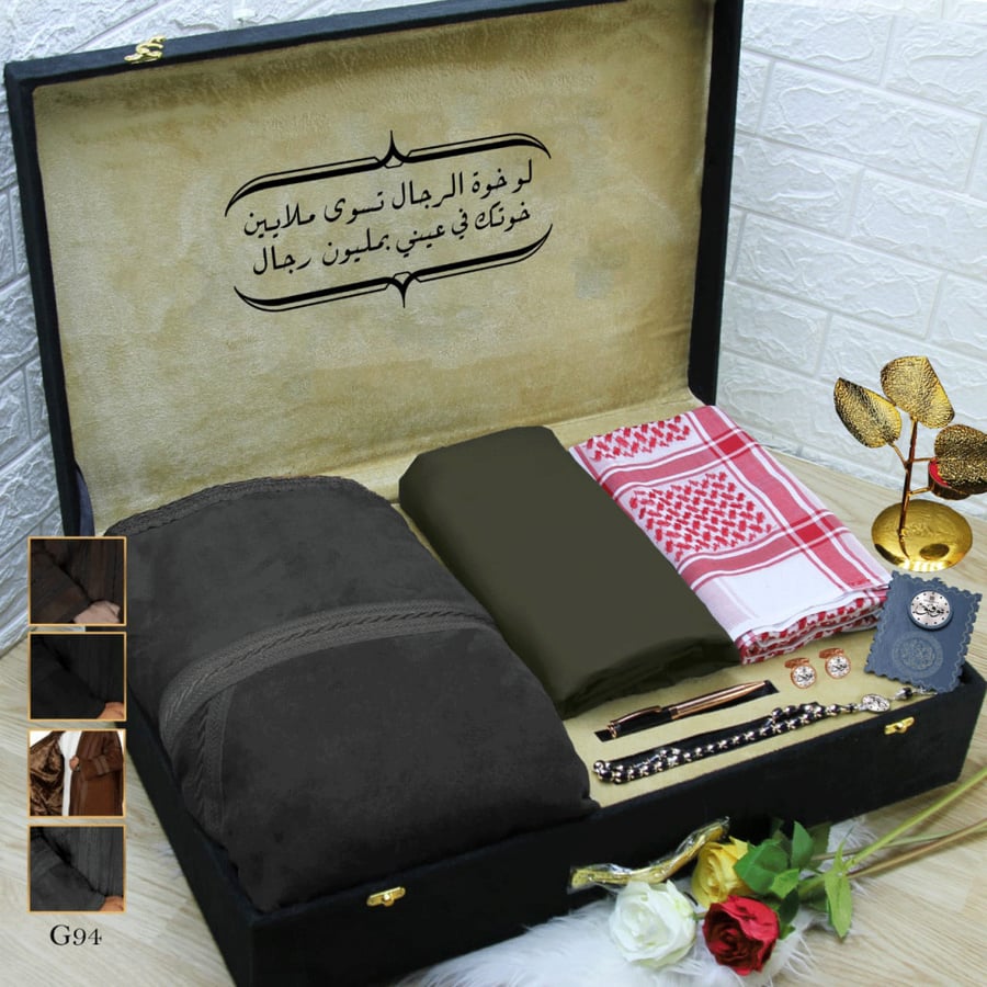 بوكس رجالي شتوي قماش شماغ فرو سلك الموديل HM-229838