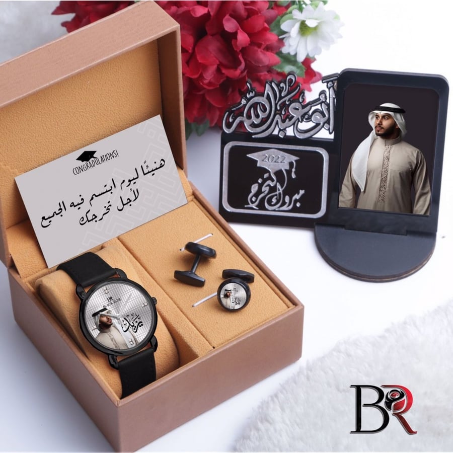 Men's watch sets graduation with plastic custom order