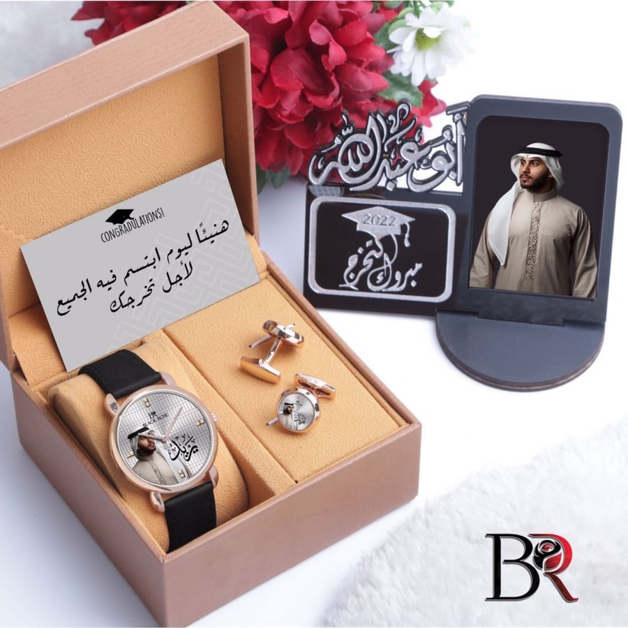 Men's watch sets graduation with plastic custom order