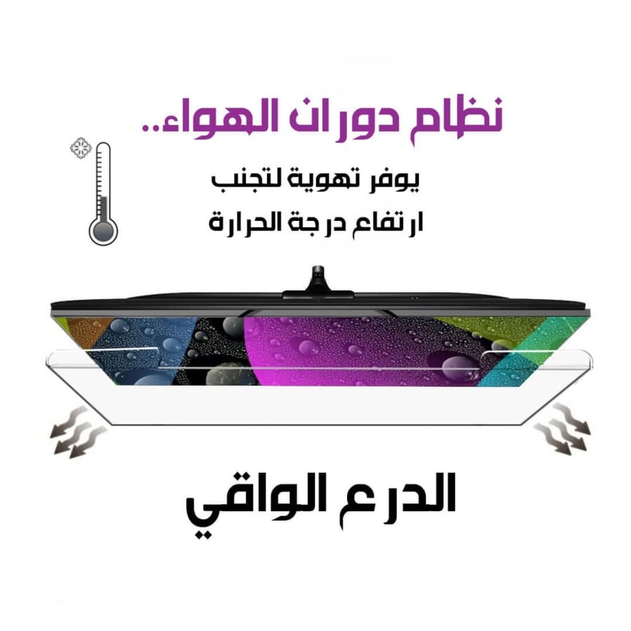 واقي شاشة تلفزيون 32 بوصة منحنية الدرع الواقي ضد الصدمات، حامي شاشه منحنيه ضد الكسر عالي الجودة مصنوع من الإكريليك مقاوم للخدوش حماية للعين من الأشعة فوق البنفسجية وقاية السوائل ، اكريليك شفاف