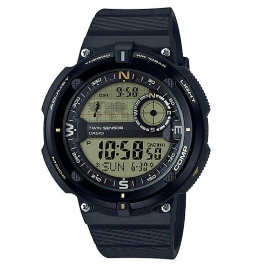 ساعة رقمية من كاسيو SGW-600H-9AD بتصميم رياضي مميز مقاومة للماء حتى عم