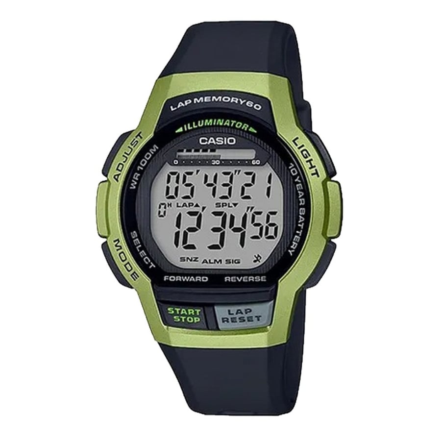 WS-1000H-3AVDF ساعة كلاسيك مقاومة للماء حتى عمق 100 متر