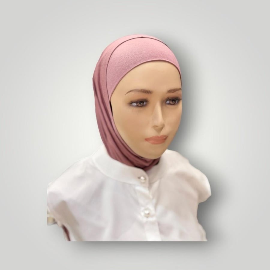حجاب قطعتين قطن سادة