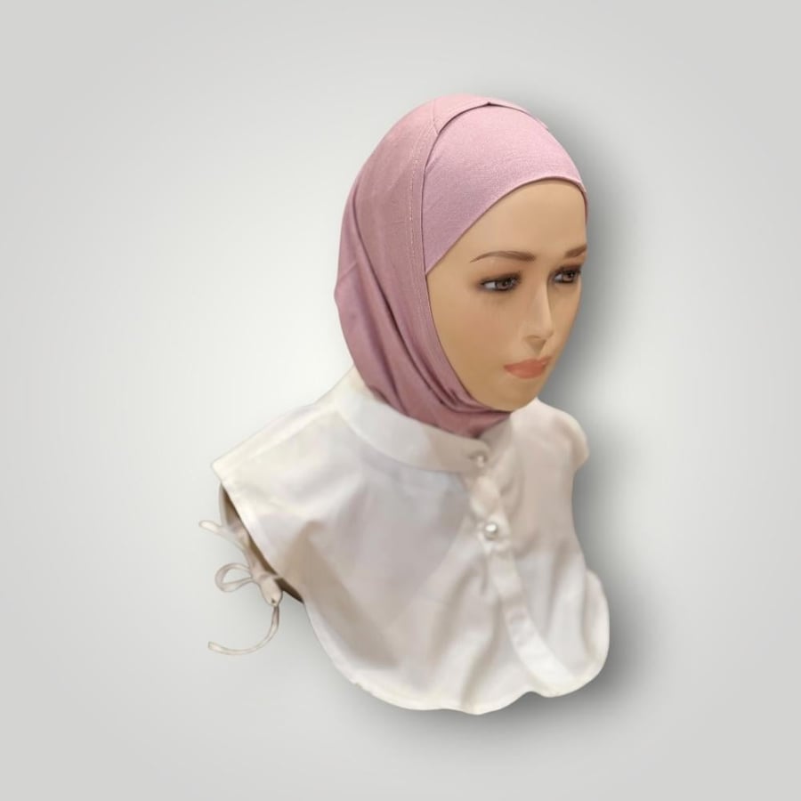 حجاب قطعتين قطن سادة