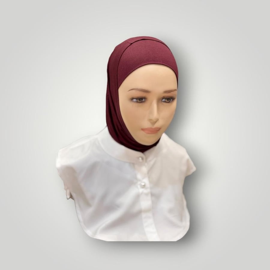 حجاب قطعتين قطن سادة