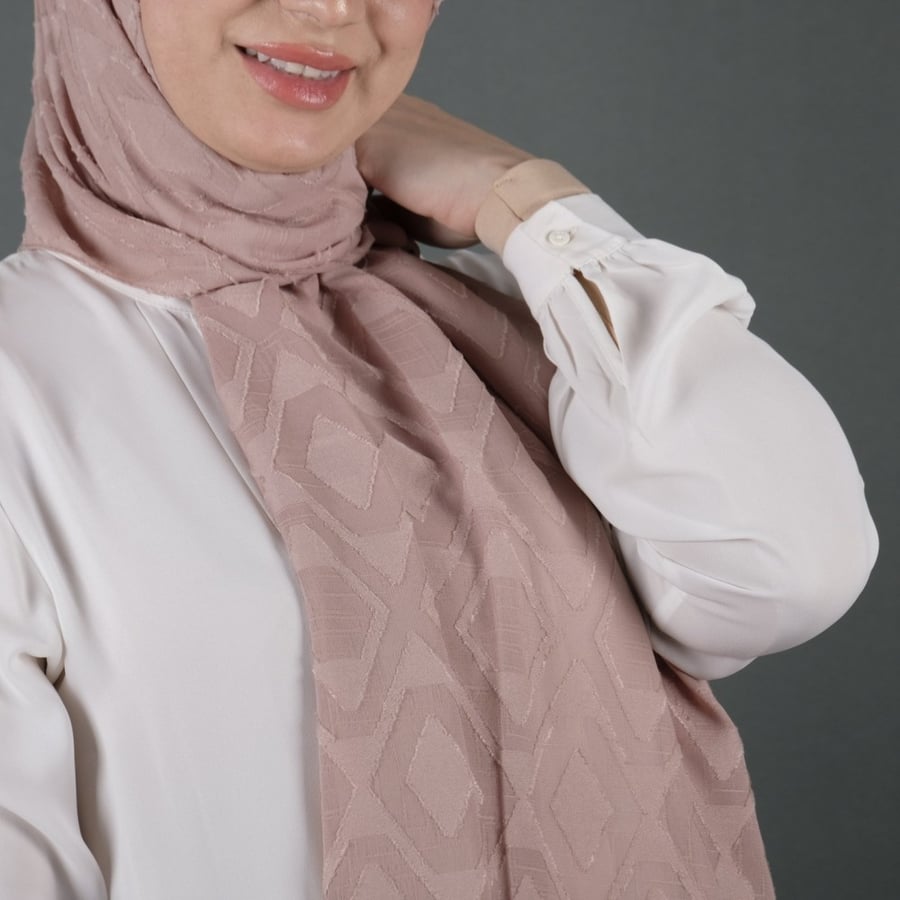 طرحة شيفون  مجكر شهري شال