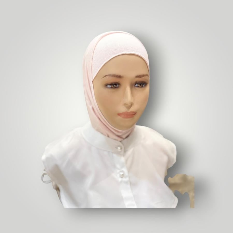 حجاب قطعتين قطن سادة