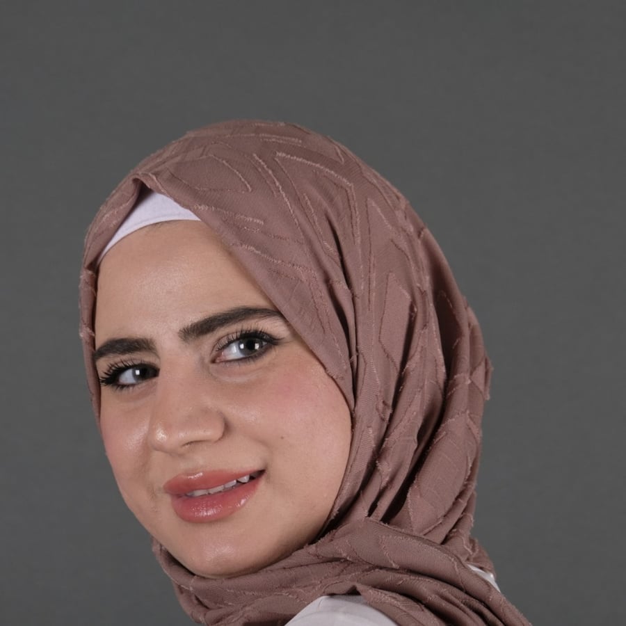 طرحة شيفون  مجكر شهري شال