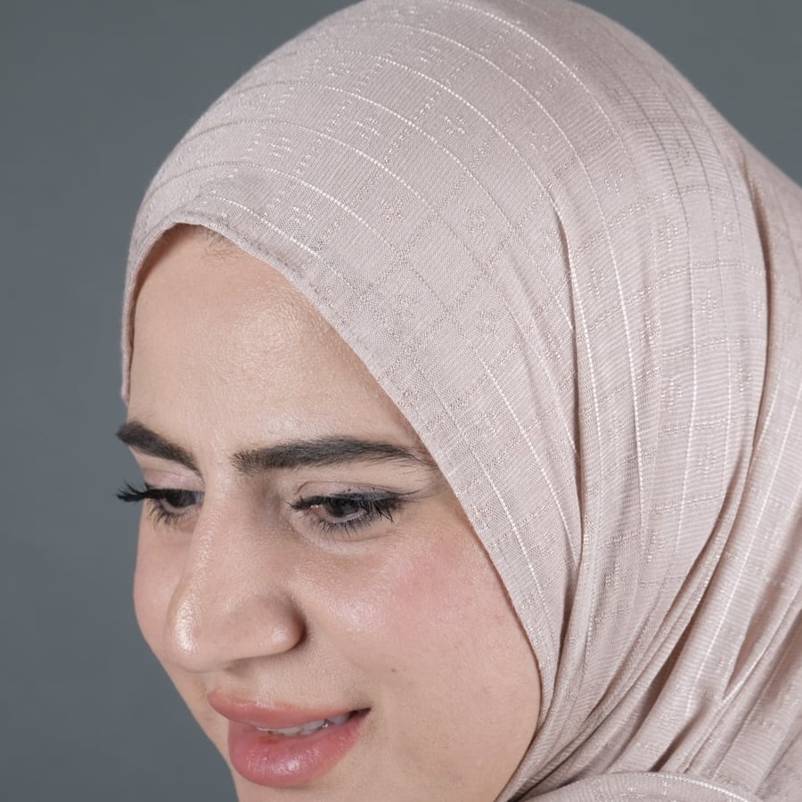 طرحة نايا قطن منقوش