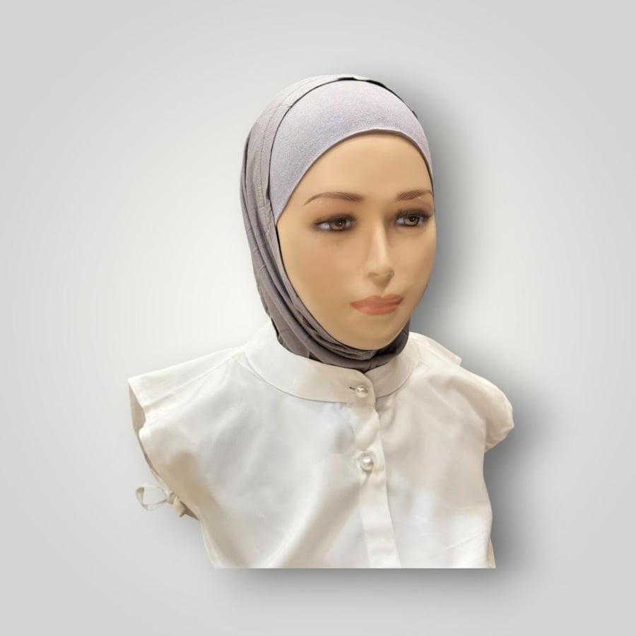 حجاب قطعتين قطن سادة