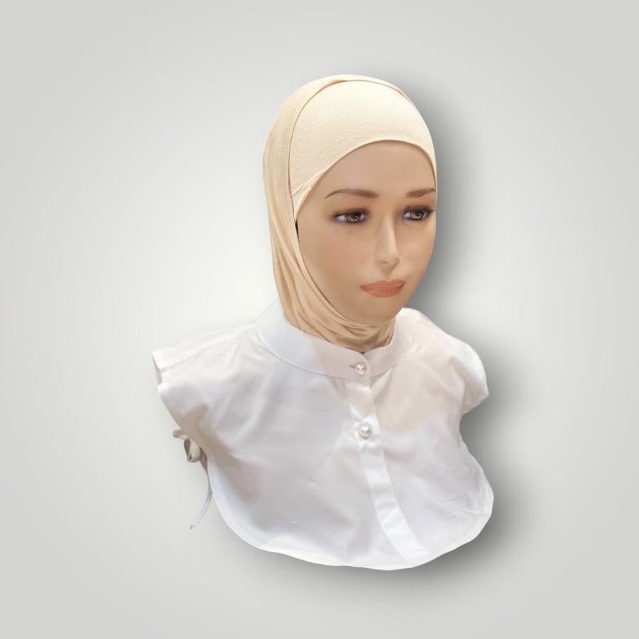 حجاب قطعتين قطن سادة