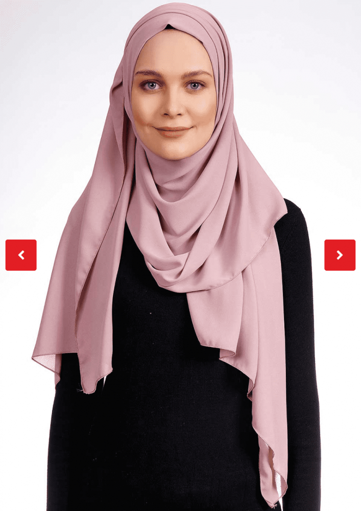 حجاب جاهز كريب خفيف و ثابت وسهل اللبس