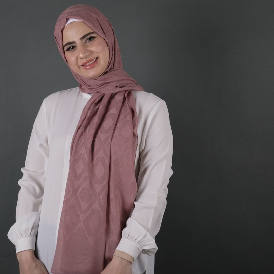 طرحة شيفون  مجكر شهري شال