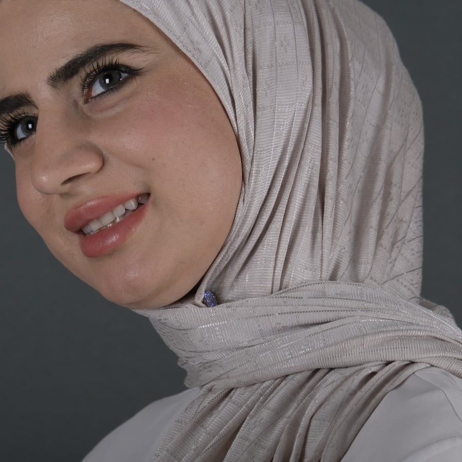 طرحة نايا قطن منقوش