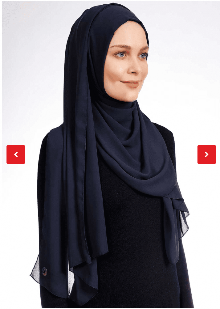 حجاب جاهز كريب خفيف و ثابت وسهل اللبس