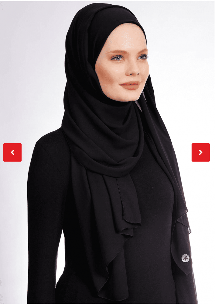 حجاب جاهز كريب خفيف و ثابت وسهل اللبس