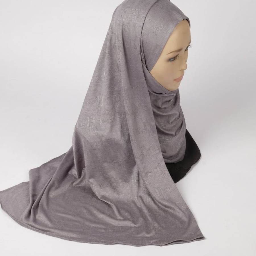 Ready Kuwaiti hijab with embroidery