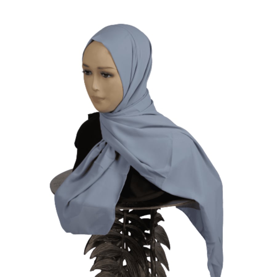 حجاب جاهز كريب خفيف و ثابت وسهل اللبس