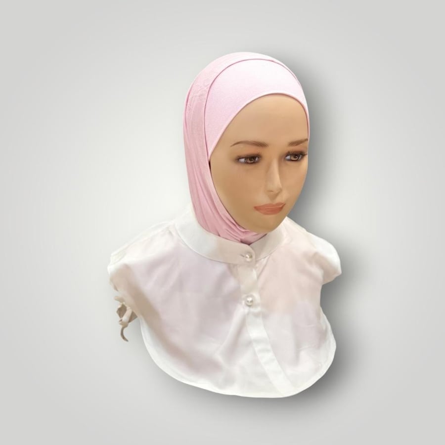 حجاب قطعتين قطن سادة