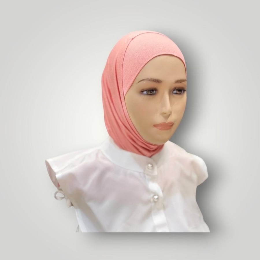 حجاب قطعتين قطن سادة
