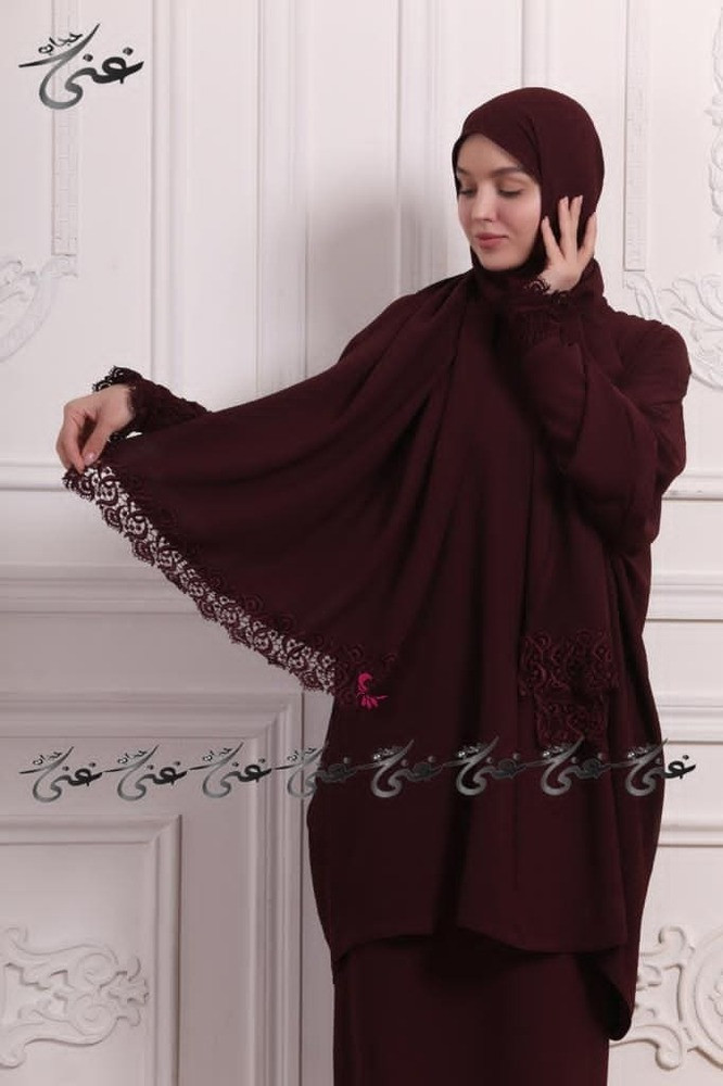 شرشف صلاة غنى حجاب قطعتين