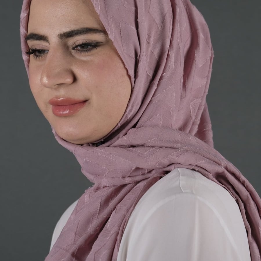 طرحة شيفون  مجكر شهري شال