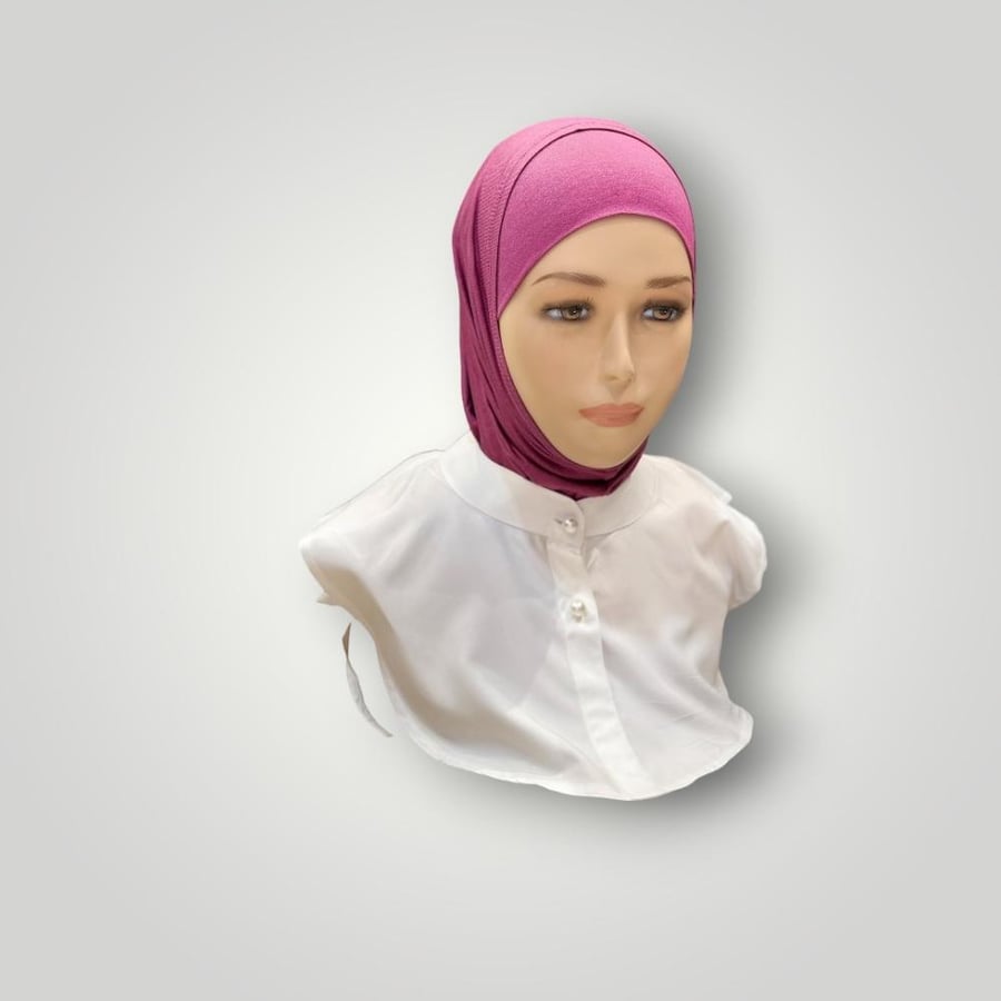 حجاب قطعتين قطن سادة